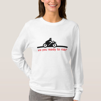Long T-shirt de coton de douille de dames