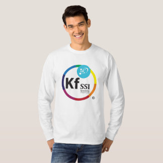 Long T-shirt de coton de la douille des hommes