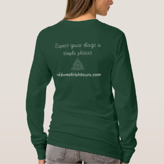 Long T-shirt de la douille des femmes