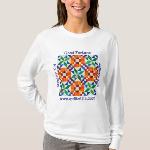 Long T-shirt de la douille des femmes