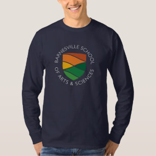 Long T-shirt gainé adulte bleu-foncé