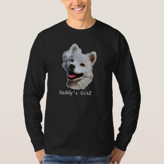 Long T-shirt noir esquimau américain de douille