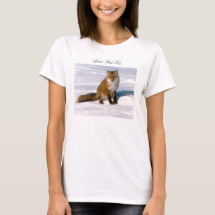 Long T-shirt rouge arctique mignon de douille de