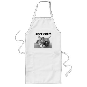 Long Tabby CAT MAMAN Tablier