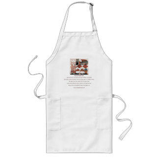 Long Tablier antique de faits de nourriture