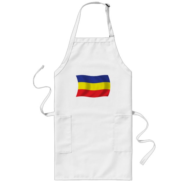 Long Tablier avec drapeau khmer Kampuchea Krom (Devant)