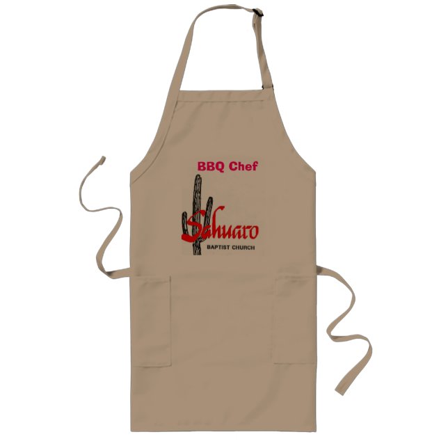 Long tablier de chef de BBQ de sahuaro (Devant)