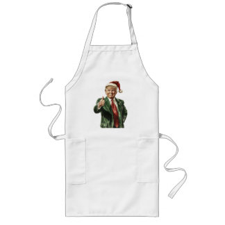 Long Tablier de cuisine de Noël drôle de Donald Trump