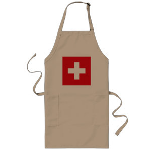Long Tablier de drapeau de la Suisse
