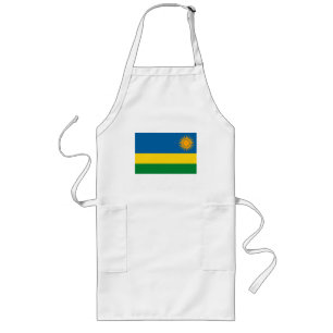 Long Tablier de drapeau du Rwanda