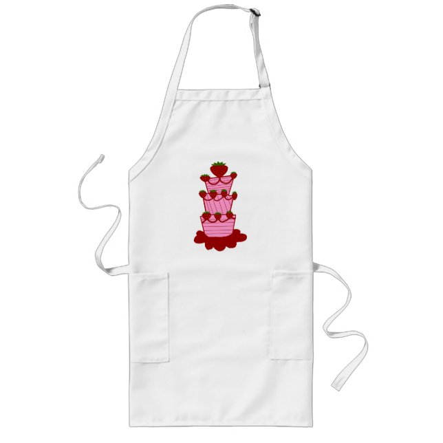 Long Tablier de gâteau de fraise (Devant)