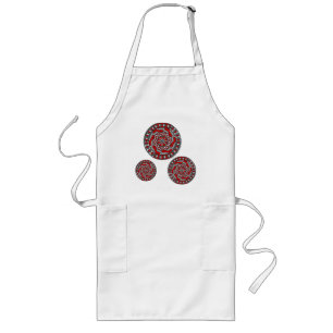 Long Tablier de machine rouge
