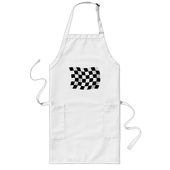 Long Tablier Drapeau à Damier (Devant)