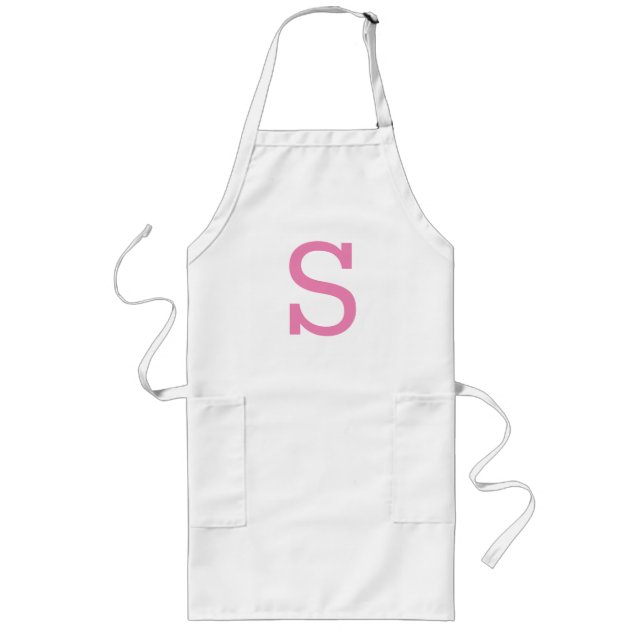 Long Tablier Monogramme moderne (Devant)