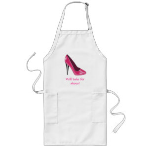 Long Tablier rose de chaussure de talon haut