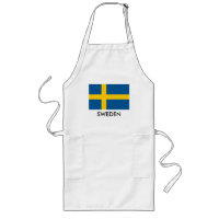 Tablier suédois de cuisine de cuisine de drapeau