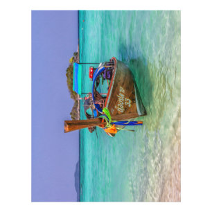 Long tail boat, Koh Lipe, Thailand Photo Print