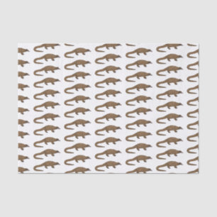 Long-tailed pangolin cartoon illustration tissue paper