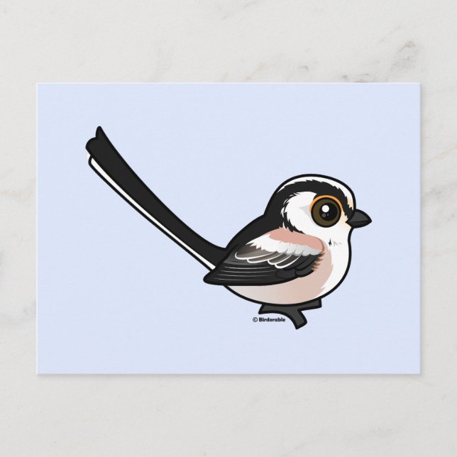 Long-tailed Tit Postcard (Front)