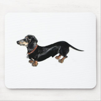 long tapis de souris de chien de teckel