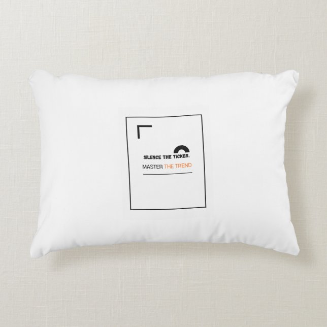 Long Term Investor Accent Pillow | Master design  (Front)