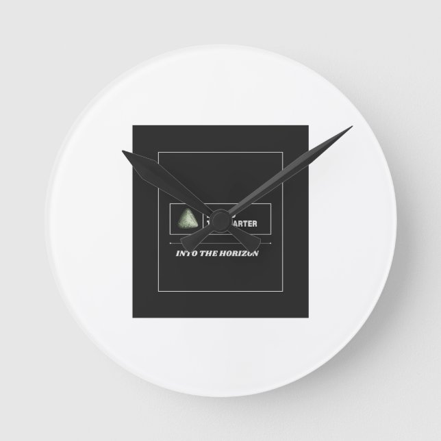 Long Term Investor – Beyond the Quarter Design  Round Clock (Front)