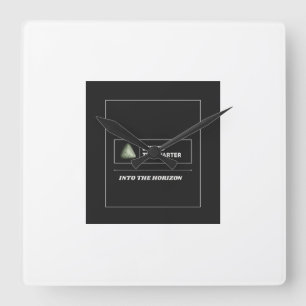 Long Term Investor – Beyond the Quarter Design  Square Wall Clock