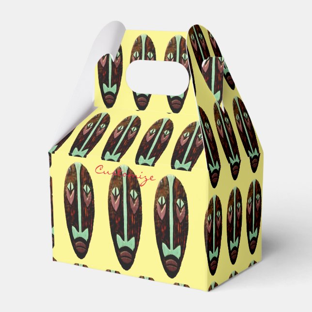 Long Tiki Mask Thunder_Cove Favor Box (Front Side)