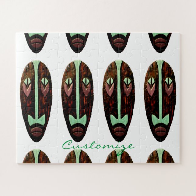 Long Tiki Mask Thunder_Cove Jigsaw Puzzle (Horizontal)