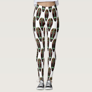 Long Tiki Mask Thunder_Cove Leggings