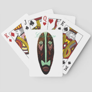 Long Tiki Mask Thunder_Cove Playing Cards