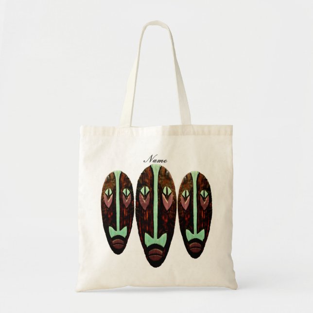 Long Tiki Mask Thunder_Cove Tote Bag (Front)
