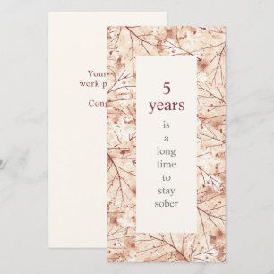 Long Time to Stay Sober Sobriety Birthday Card