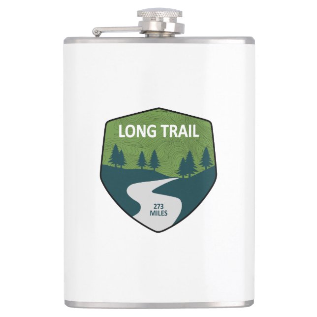 Long Trail Vermont Hip Flask (Front)