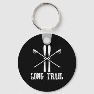 Long Trail Vermont Ski Skier Skiing Nordic Alpine Keychain