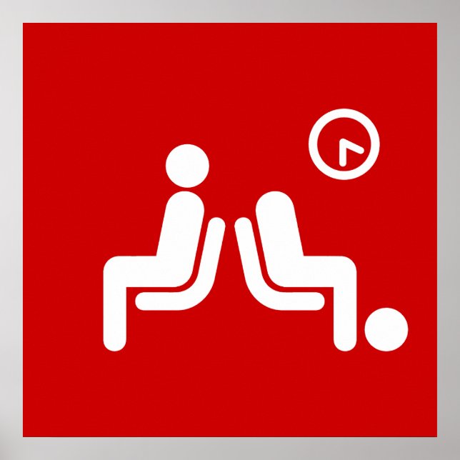 Long Wait Sign (Front)