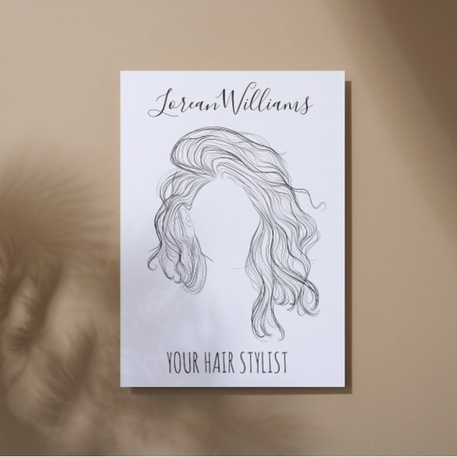 Long wavy hair  Hairstyling branding Flyer (Creator Uploaded)