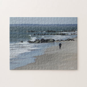 Long winter walks on the beach jigsaw puzzle