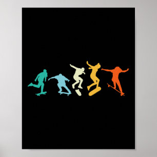 Longboard Freeboard Skateboarding Skater  Poster