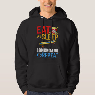 Longboard Skateboard Board Wheels Longboarder Begi Hoodie