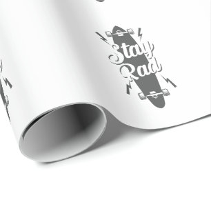 Longboard Stay Rad Wrapping Paper