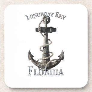 Longboat Key Florida Vacation Nautical Anchor Coaster