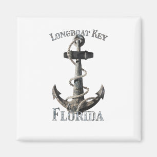 Longboat Key Florida Vacation Nautical Anchor Magnet
