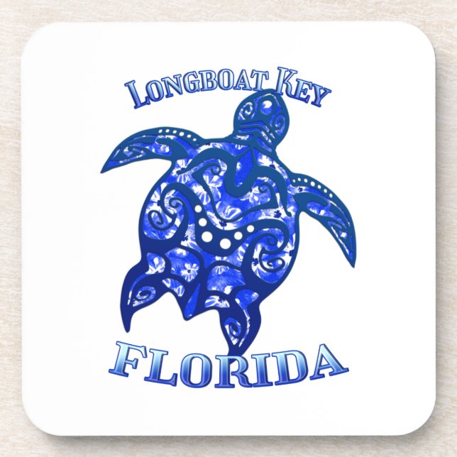 Longboat Key Florida Vacation Tribal Turtle Coaster (Front)