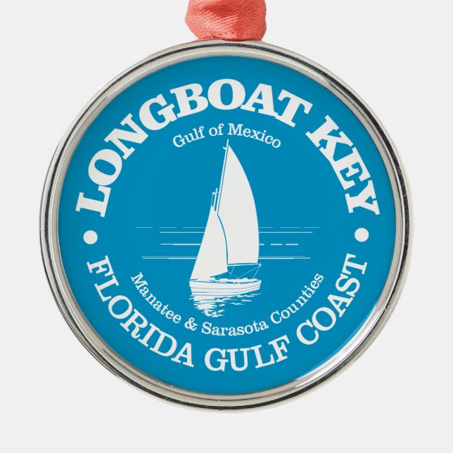 Longboat Key (sailboat) Metal Ornament (Front)