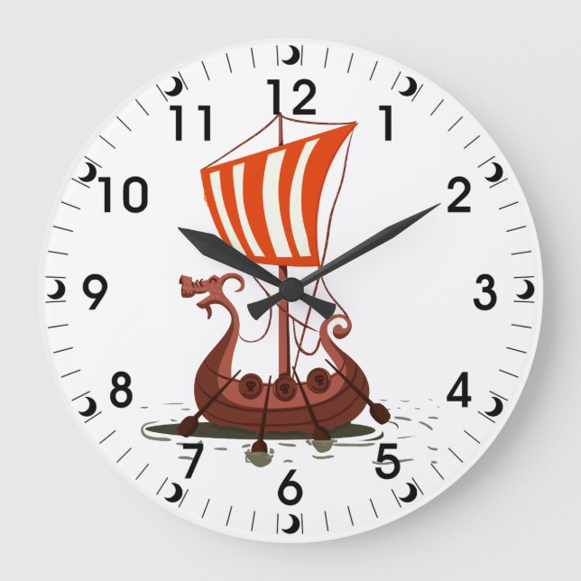 Longboat Large Clock (Front)