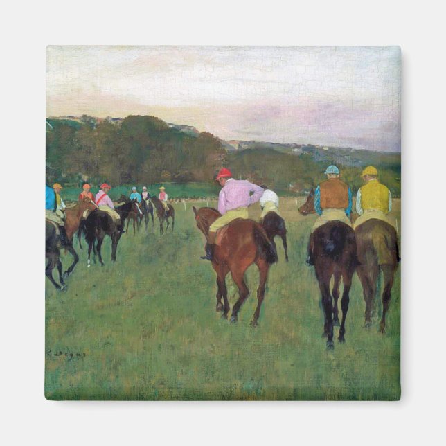 Longchamp Race Horse, Edgar Degas Magnet (Front)