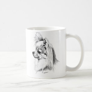 Longcoat chihuahua coffee mug