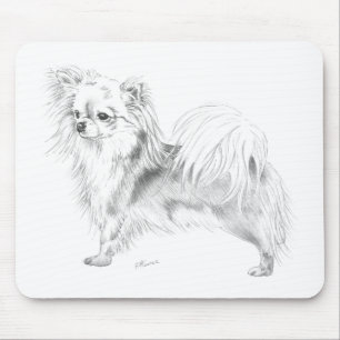 Longcoat chihuahua - standing mouse pad