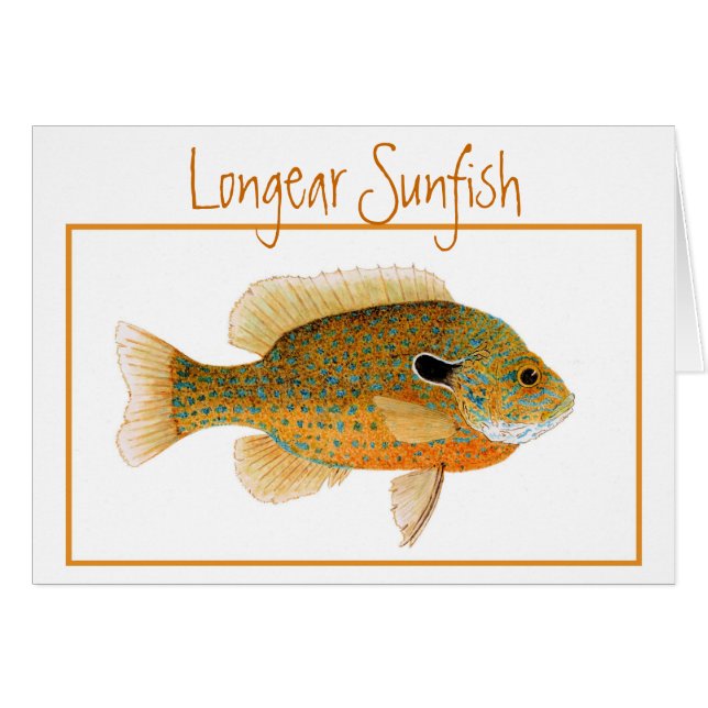 Longear Sunfish  Card (Front Horizontal)